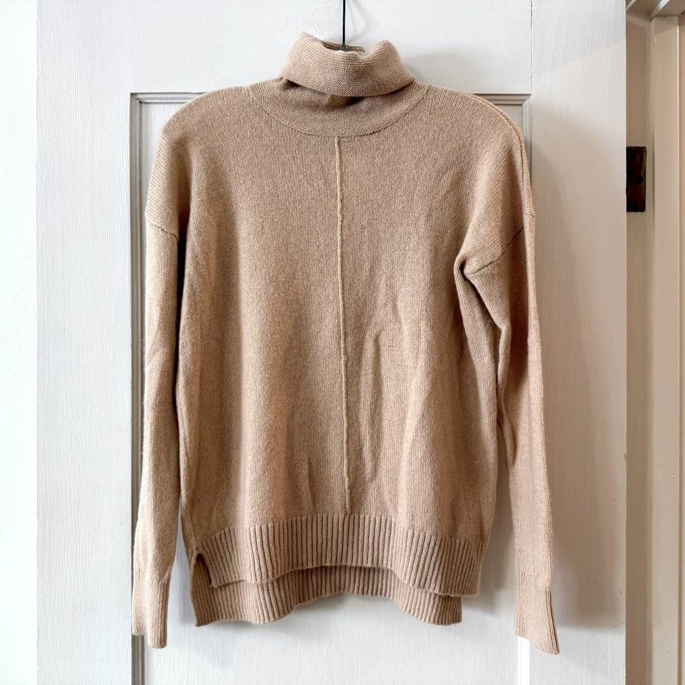 Club Monaco |  Camel Kendra Wool-Blend Turtleneck Sweater - Sz XS